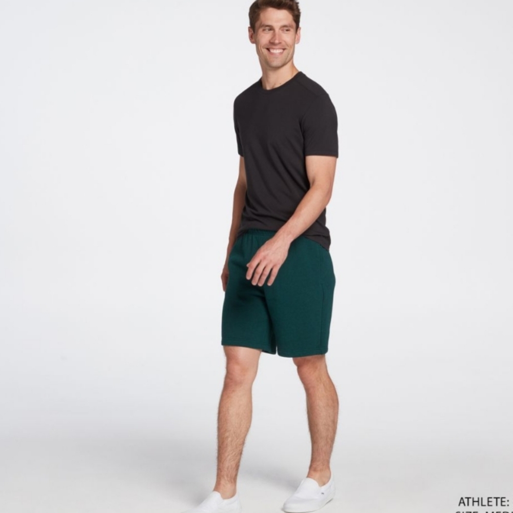 Mens Shorts VRST 8" Fleece Short Mineral Teal Heather New with Tag - Picture 10 of 15